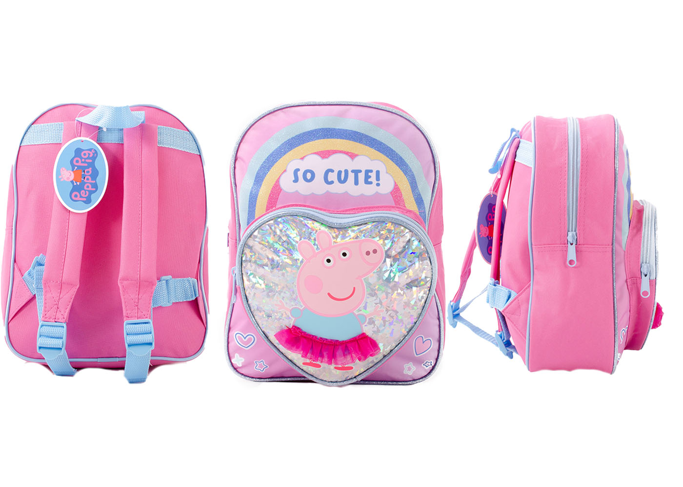 (image for) LAYNA PEPPA PIG STUDIO KAWAII BACKPACK WITH FLIPPABLE POCKET